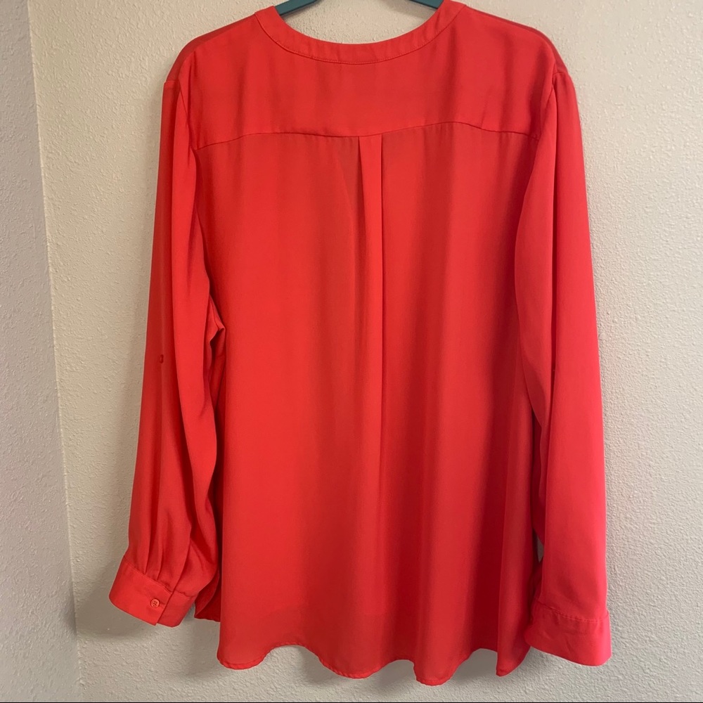 Covington Button Down Blouse Convertible Sleeves - image 5